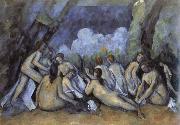 Paul Cezanne les grandes baigneuses oil painting artist